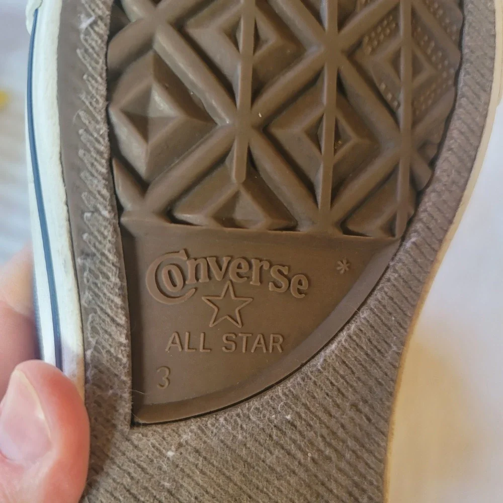 Converse All Star Chuck Taylor Low Top Sneakers‎ Kids Size 3 Navy Blue Canvas